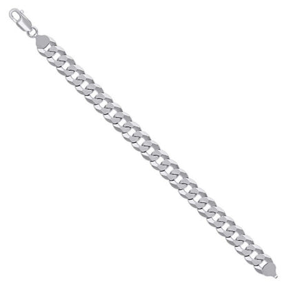 925 Silver Solid Super Flat Cuban Chain 10mm