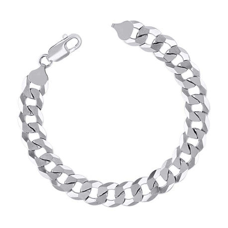 925 Silver Solid Super Flat Cuban Chain 10mm