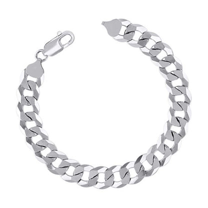 925 Silver Solid Super Flat Cuban Chain 10mm