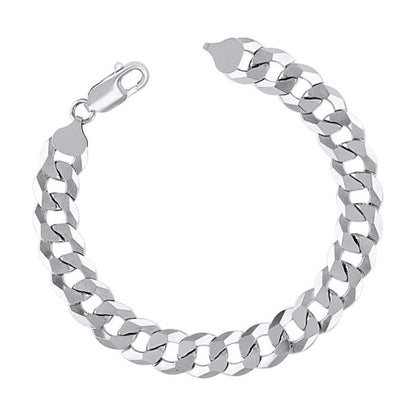 925 Silver Solid Super Flat Cuban Chain 10mm
