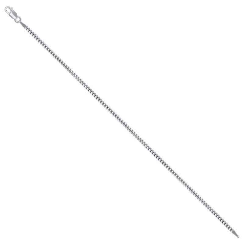 925 Silver Solid Super Flat Cuban Chain 2.3mm