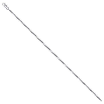 925 Silver Solid Super Flat Cuban Chain 2.3mm