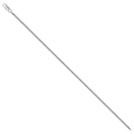 925 Silver Solid Super Flat Cuban Chain 2.3mm