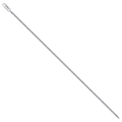 925 Silver Solid Super Flat Cuban Chain 2.3mm