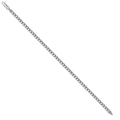 925 Silver Solid Super Flat Cuban Chain 3.7mm