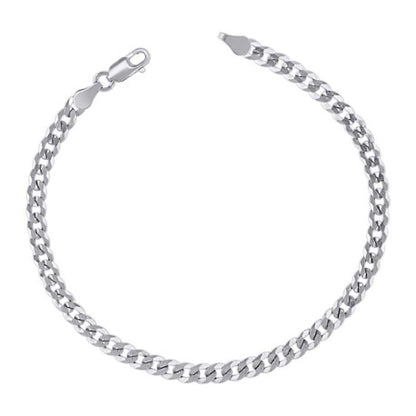 925 Silver Solid Super Flat Cuban Chain 3.7mm