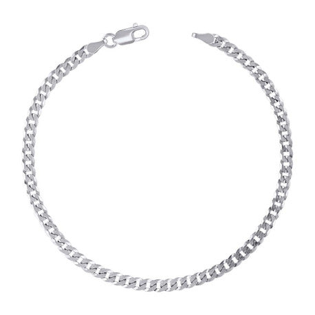 925 Silver Solid Super Flat Cuban Chain 3mm