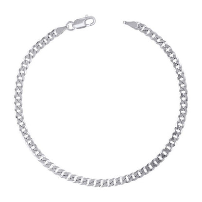 925 Silver Solid Super Flat Cuban Chain 3mm