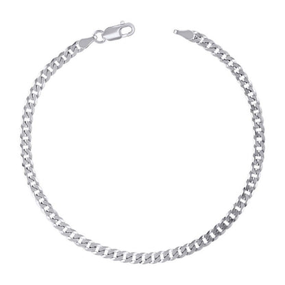 925 Silver Solid Super Flat Cuban Chain 3mm