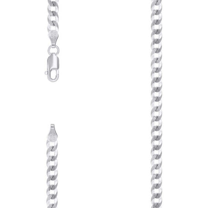 925 Silver Solid Super Flat Cuban Chain 4.7mm