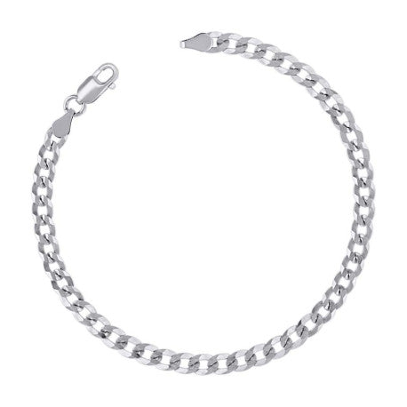 925 Silver Solid Super Flat Cuban Chain 4.7mm