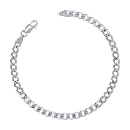 925 Silver Solid Super Flat Cuban Chain 4.7mm