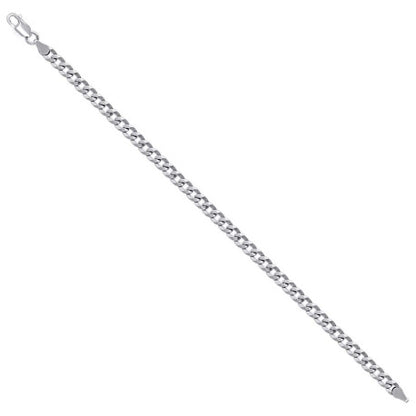 925 Silver Solid Super Flat Cuban Chain 4.7mm