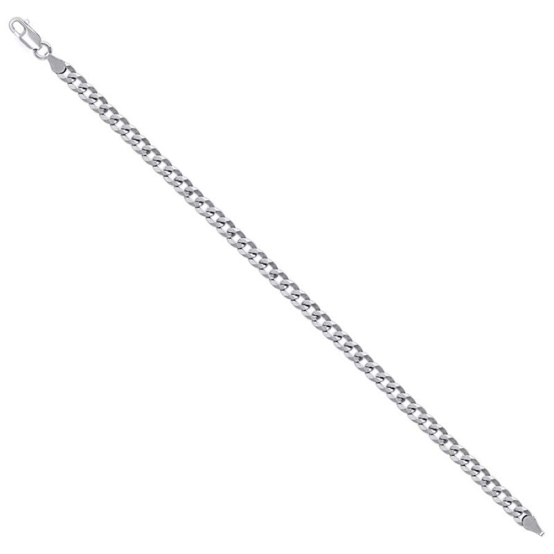 925 Silver Solid Super Flat Cuban Chain 4.7mm