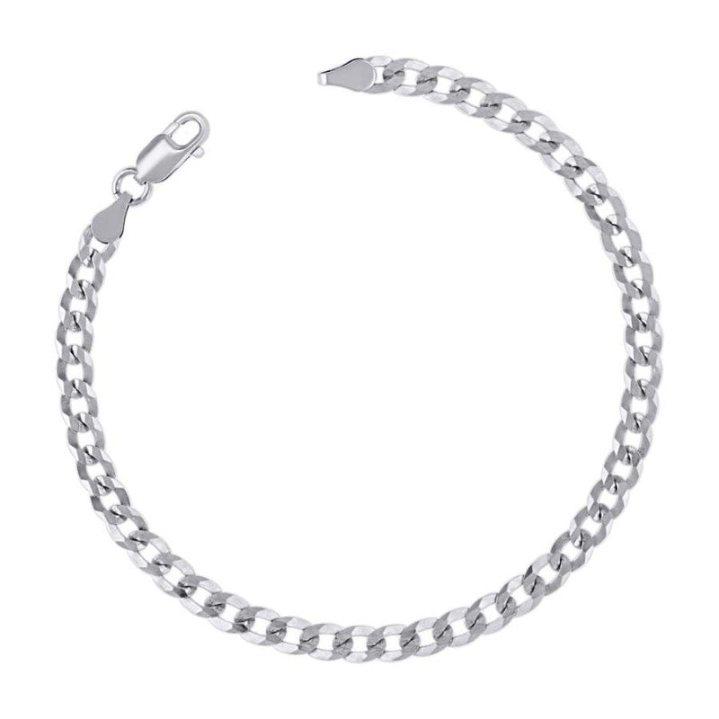 925 Silver Solid Super Flat Cuban Chain 4.7mm