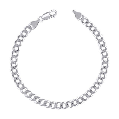 925 Silver Solid Super Flat Cuban Chain 6mm