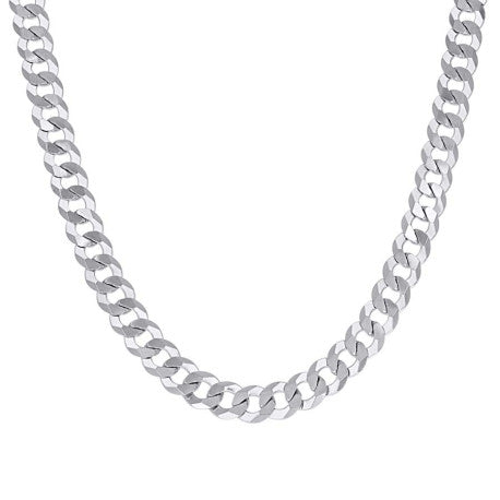 925 Silver Solid Super Flat Cuban Chain 7.8mm