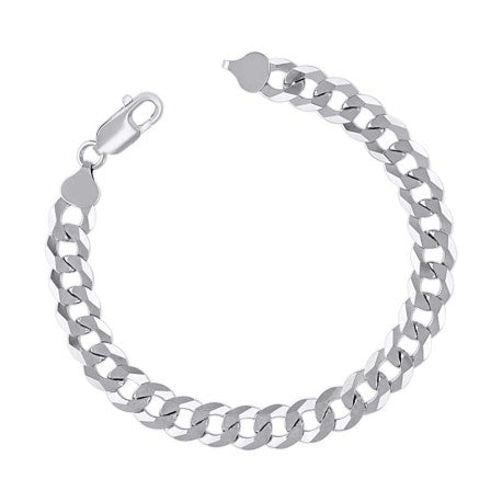 925 Silver Solid Super Flat Cuban Chain 8.6mm