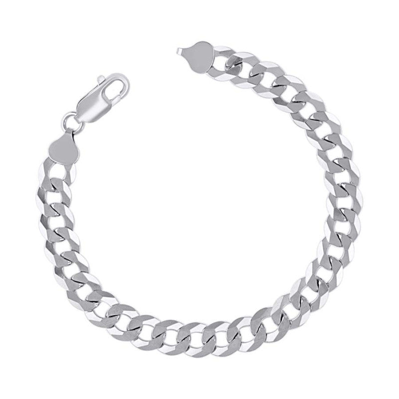 925 Silver Solid Super Flat Cuban Chain 8.6mm