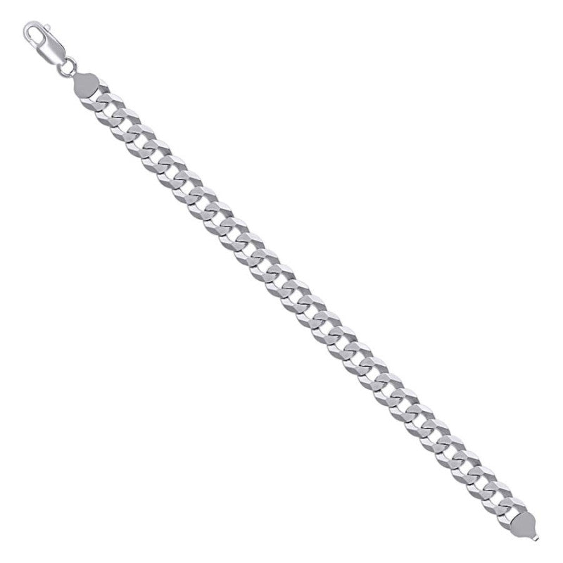 925 Silver Solid Super Flat Cuban Chain 8.6mm