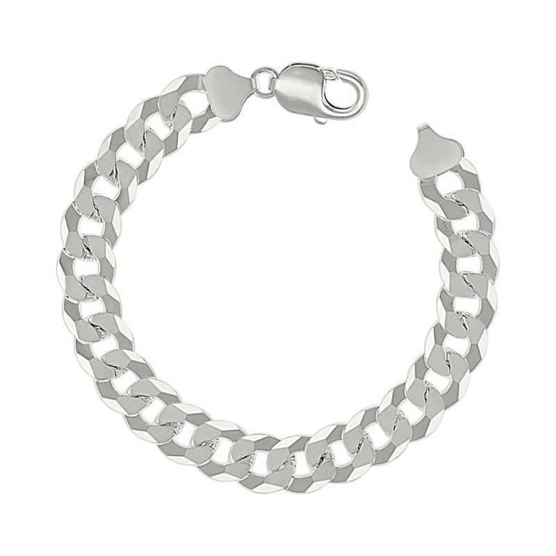 925 Silver Solid Super Flat Cuban Chain 10.8mm