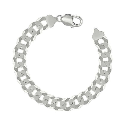 925 Silver Solid Super Flat Cuban Chain 10.8mm
