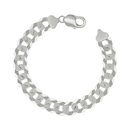 925 Silver Solid Super Flat Cuban Chain 10.8mm