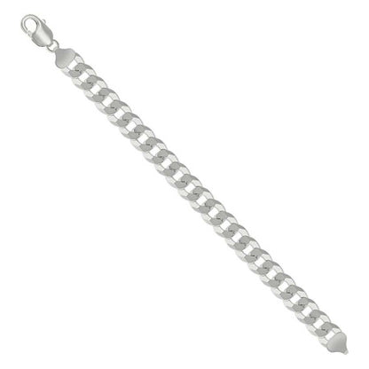 925 Silver Solid Super Flat Cuban Chain 10.8mm
