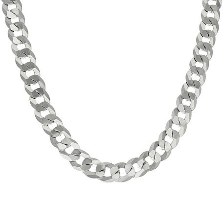925 Silver Solid Super Flat Cuban Chain 10.8mm