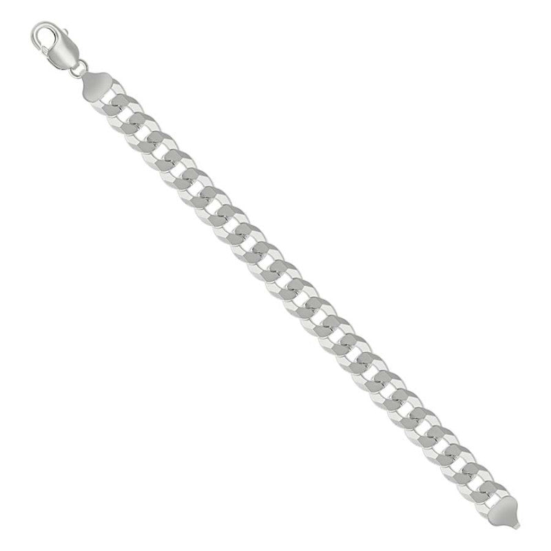 925 Silver Solid Super Flat Cuban Chain 10.8mm