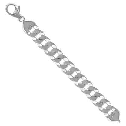 925 Silver Solid Super Flat Cuban Chain 16mm