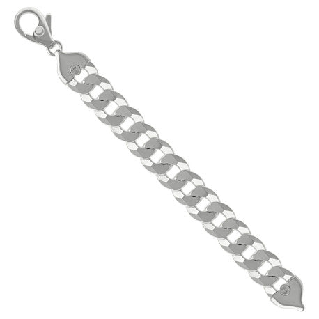 925 Silver Solid Super Flat Cuban Chain 16mm