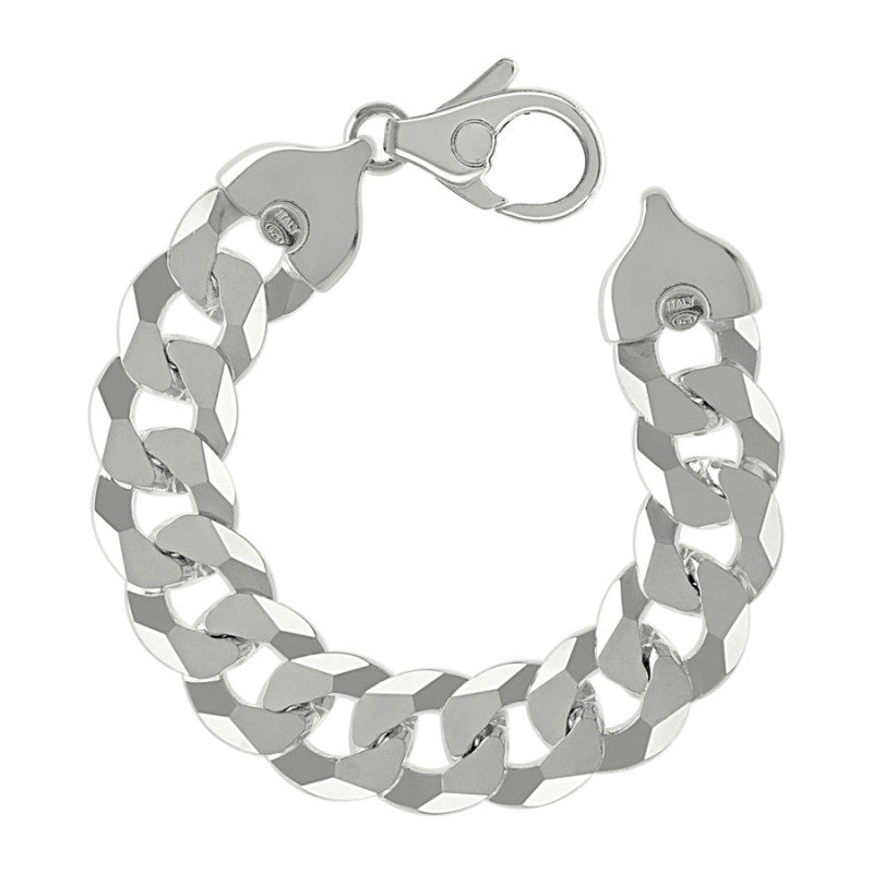 925 Silver Solid Super Flat Cuban Chain 16mm