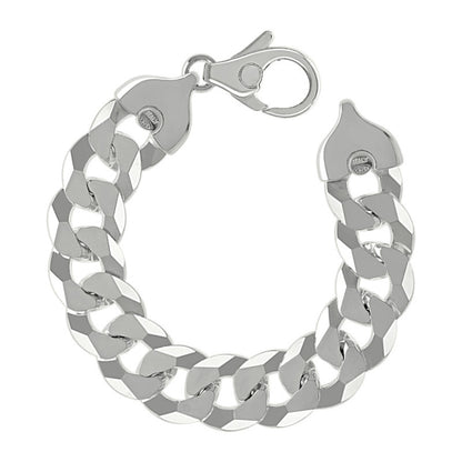 925 Silver Solid Super Flat Cuban Chain 16mm