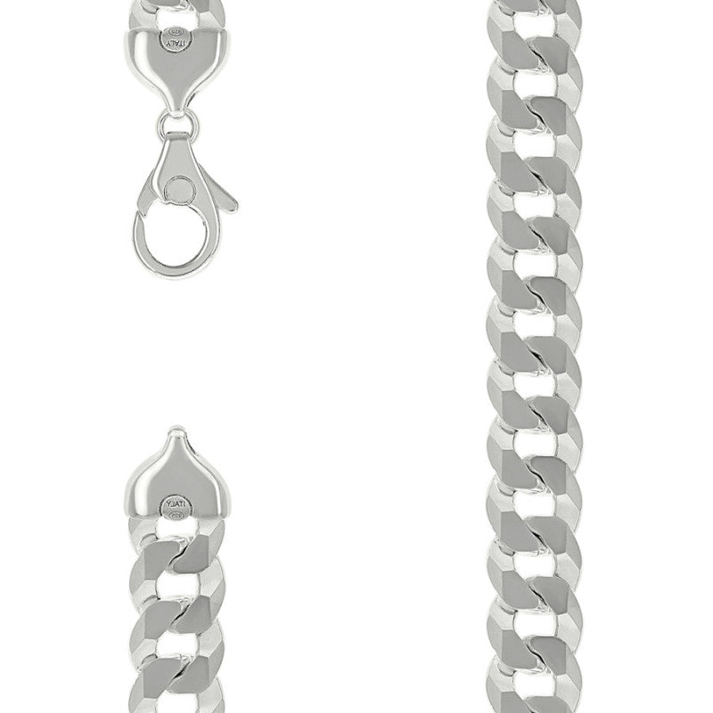 925 Silver Solid Super Flat Cuban Chain 16mm