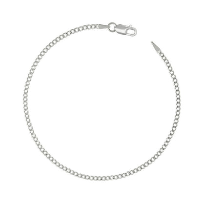925 Silver Solid Super Flat Cuban Chain 2.3mm