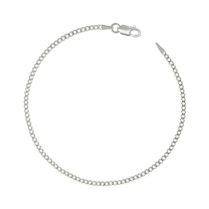 925 Silver Solid Super Flat Cuban Chain 2.3mm