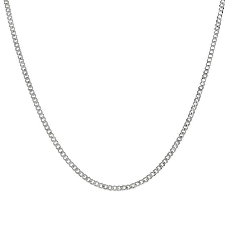 925 Silver Solid Super Flat Cuban Chain 2.3mm