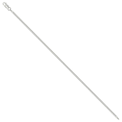 925 Silver Solid Super Flat Cuban Chain 2.3mm