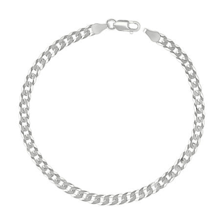 925 Silver Solid Super Flat Cuban Chain 3.7mm