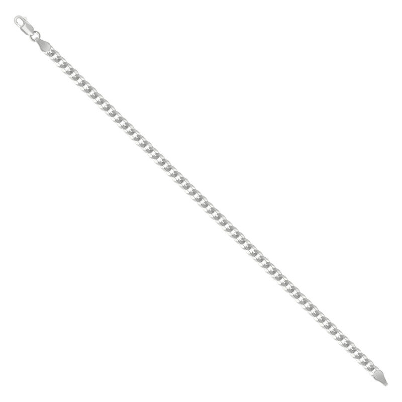 925 Silver Solid Super Flat Cuban Chain 3.7mm