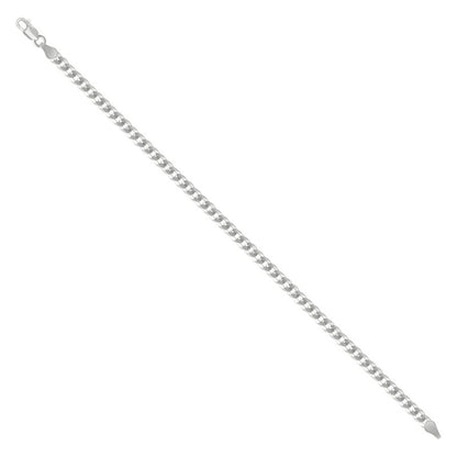 925 Silver Solid Super Flat Cuban Chain 3.7mm