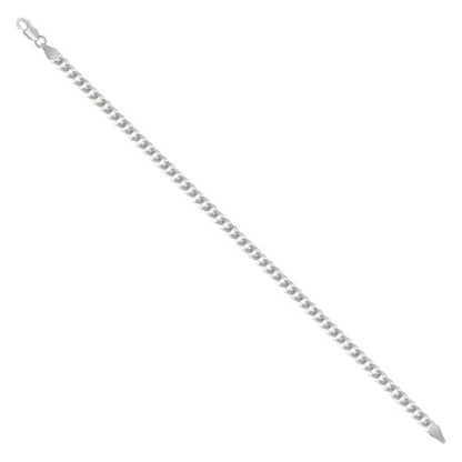 925 Silver Solid Super Flat Cuban Chain 3.7mm