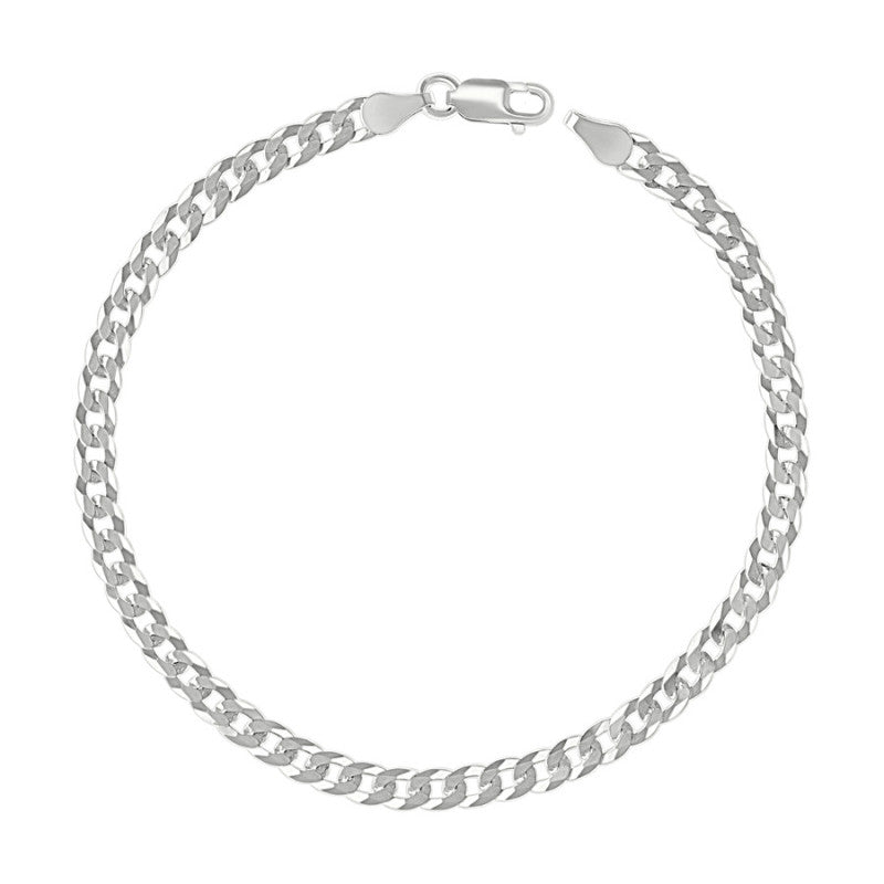 925 Silver Solid Super Flat Cuban Chain 3.7mm