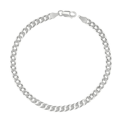 925 Silver Solid Super Flat Cuban Chain 3.7mm