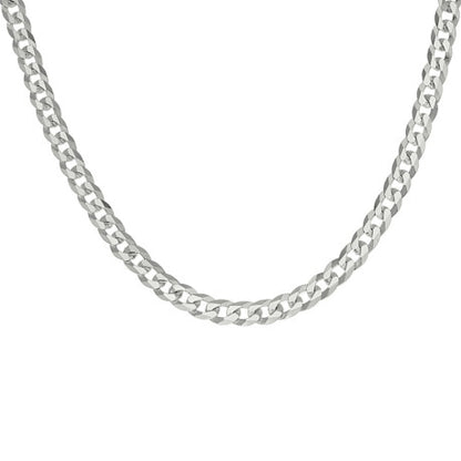 925 Silver Solid Super Flat Cuban Chain 3.7mm
