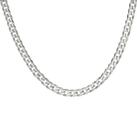 925 Silver Solid Super Flat Cuban Chain 3.7mm