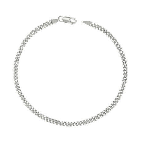 925 Silver Solid Super Flat Cuban Chain 3mm