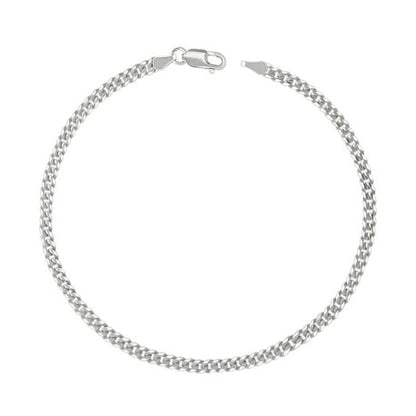 925 Silver Solid Super Flat Cuban Chain 3mm