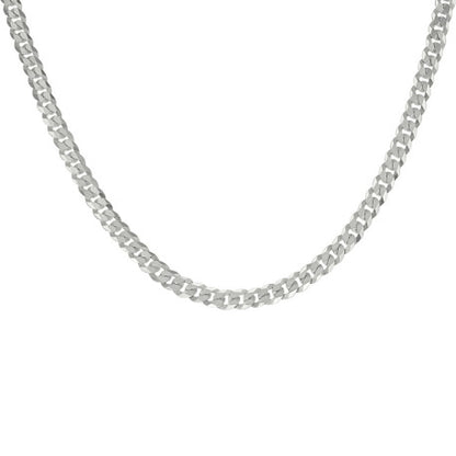925 Silver Solid Super Flat Cuban Chain 3mm